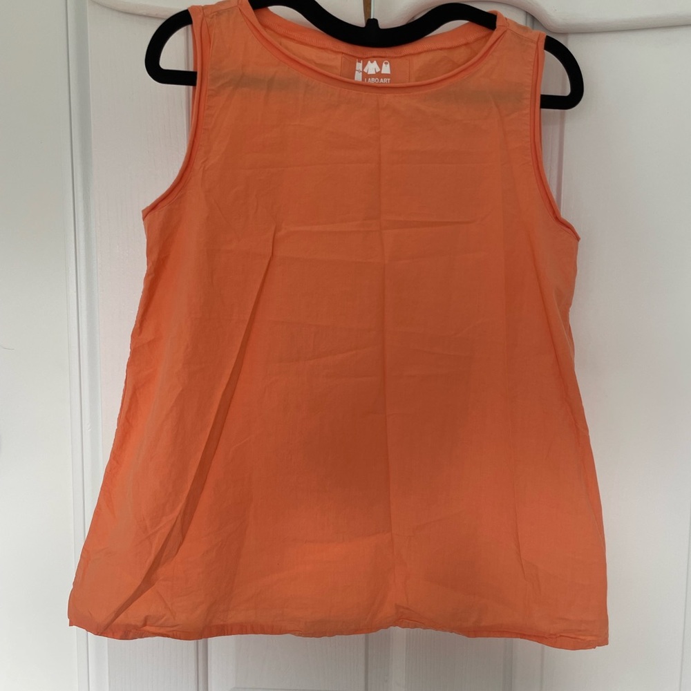 Labo.Art orange Sleeveless Women's Top
